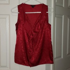 Banana Republic v-neck ruffle silky top XS